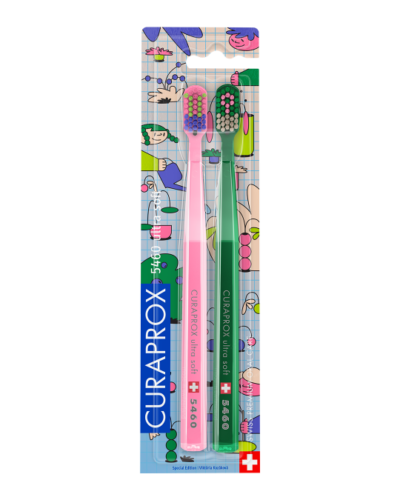 CURAPROX CS 5460 ultrasoft Živá edícia zubná kefka 2 ks