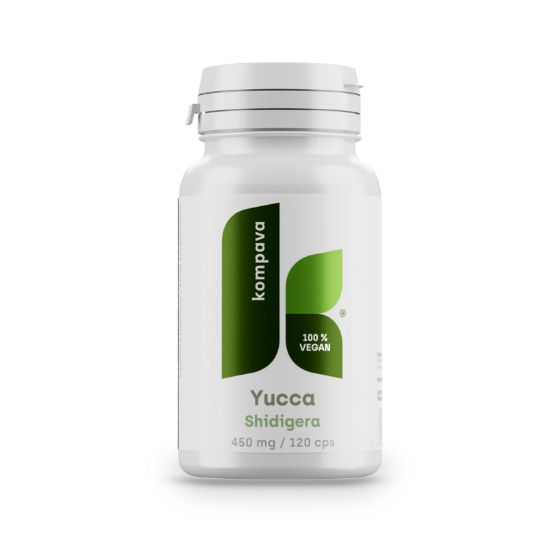 image_3776847f37ba7f3a KOMPAVA Yucca Shidigera 450 mg 120 kapsúl – Obrázok 1
