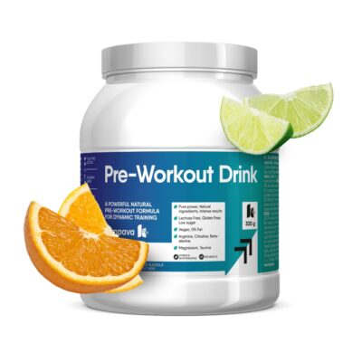 KOMPAVA Pre-workout Drink pomaranč-limetka 320 g – Obrázok 2