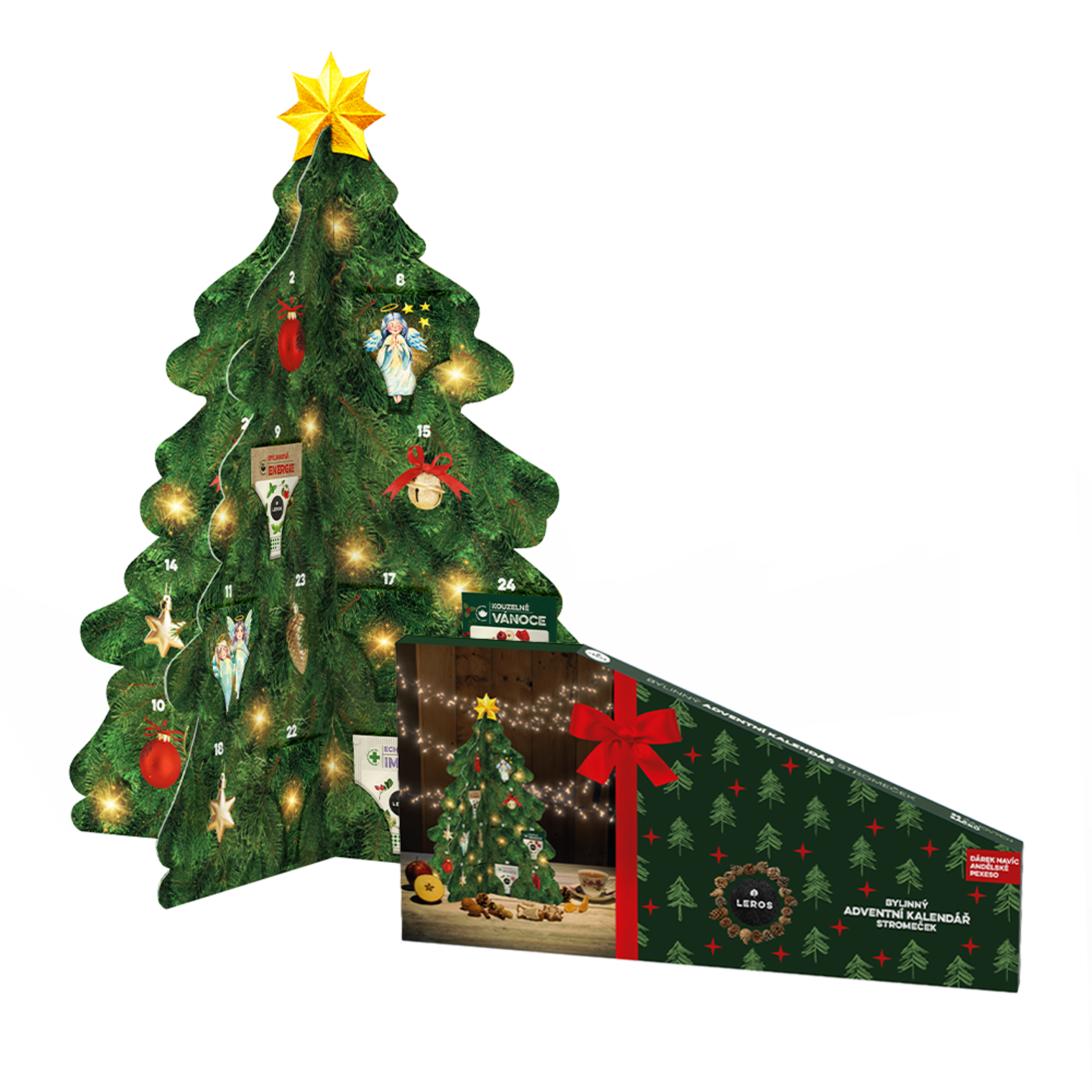 LEROS Bylinný adventný kalendár STROMČEK 2025 – Obrázok 1
