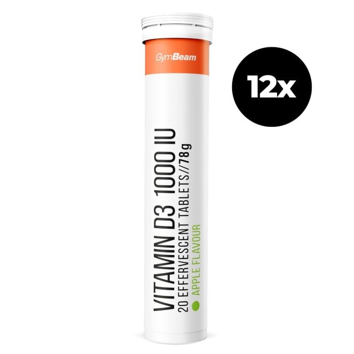 Šumivý Vitamín D3 1000 IU - GymBeam – Obrázok 3