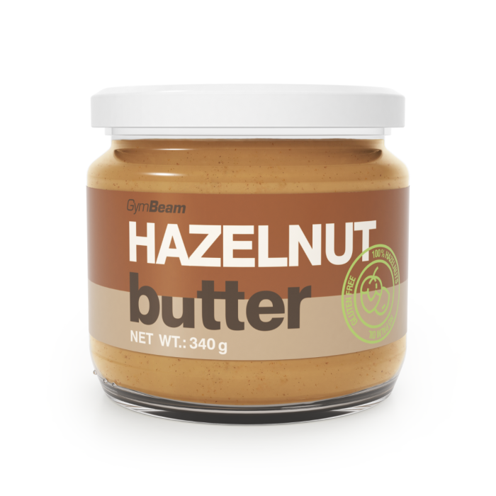 hazelnut_butter Maslo z lieskových orechov - GymBeam – Obrázok 1