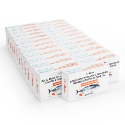 Tuniak v olivovom oleji s jablkom, sušenými paradajkami a piripiri (čili papričkami) - GymBeam – Obrázok 3