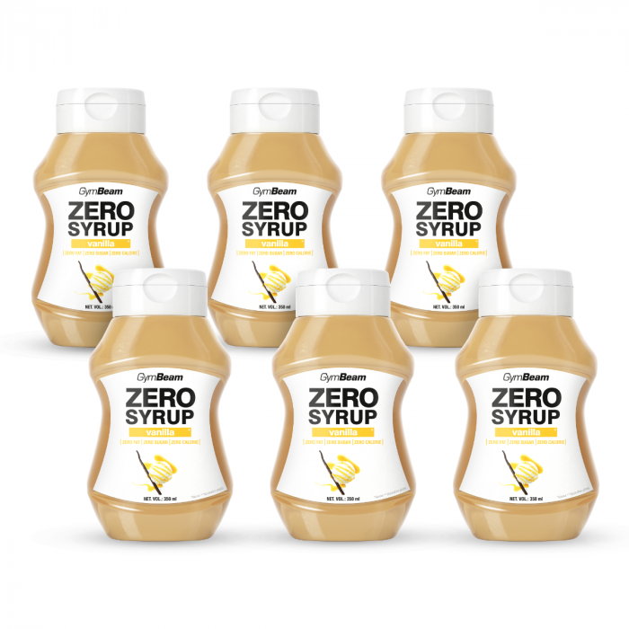 ZERO SIRUP vanilka - GymBeam – Obrázok 2