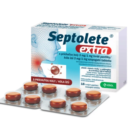Septolete extra kola 16 pastiliek