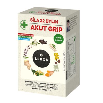 LEROS SILA 22 BYLÍN AKUT GRIP bylinný čaj aromatizovaný 20 x 2,5 g
