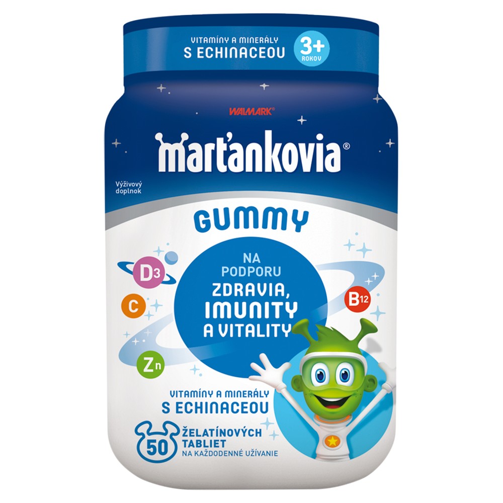 Marťankovia GUMMY s Echinaceou 50 želatínových tabliet – Obrázok 1