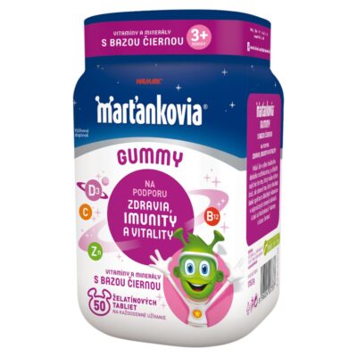 Marťankovia GUMMY s bazou čiernou 50 želatínových tabliet – Obrázok 3