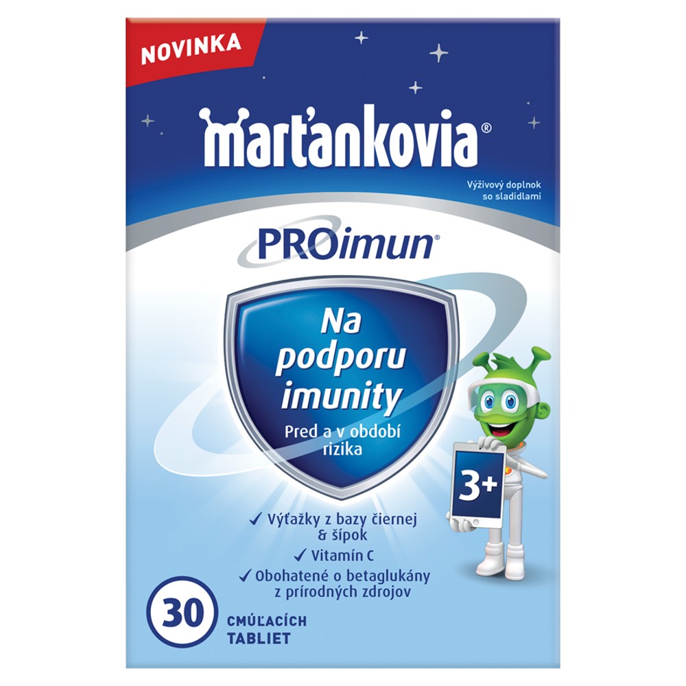 8596024012881_T1_Walmark_Marťankovia_Proimun_na_podporu_imunity_výživový_doplnok_30_cmúľacích_tabliet_51_0_g Marťankovia PROimun 30 cmúľacích tabliet – Obrázok 1