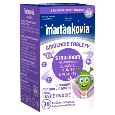 Marťankovia s inulínom 30 cmúľacích tabliet – Obrázok 2