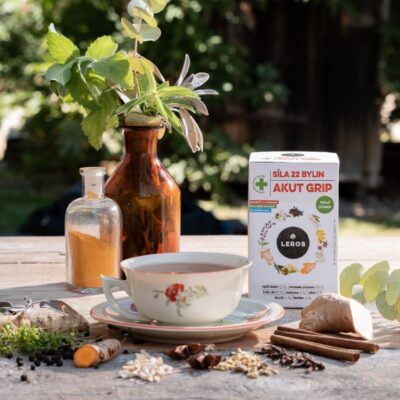 LEROS SILA 22 BYLÍN AKUT GRIP bylinný čaj aromatizovaný, nálevové vrecká 20 x 2,5 g – Obrázok 2