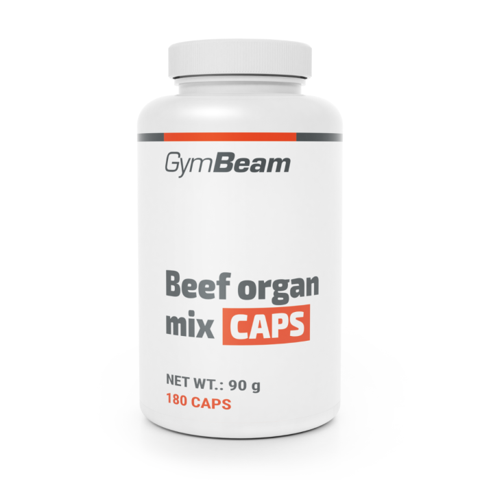 beef_organ_mix_caps_180_caps_gymbeam_1 Zmes hovädzích orgánov CAPS - GymBeam – Obrázok 1