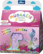 Vitar MUDRÁČIK multvitamín želé zmes príchutí 2x50 ks(100ks) + darček: šumivý dráčik, dievča, 1x1 set – Obrázok 3
