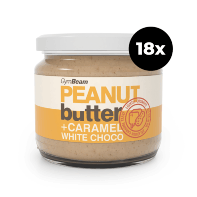 Arašidové maslo s karamelovou bielou čokoládou - GymBeam – Obrázok 2