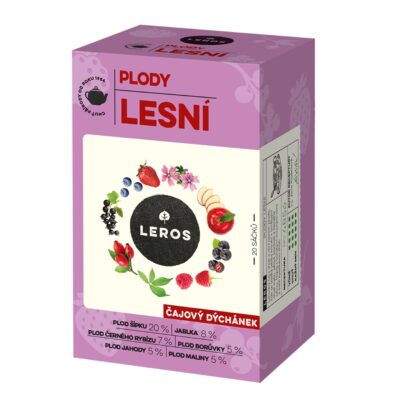 LEROS Čajová chvíľka PLODY LESNÉ bylinný čaj aromatizovaný 20 x 2,2 g