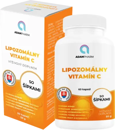 ADAMPharm LIPOZOMÁLNY VITAMÍN C so šípkami 60 kapsúl