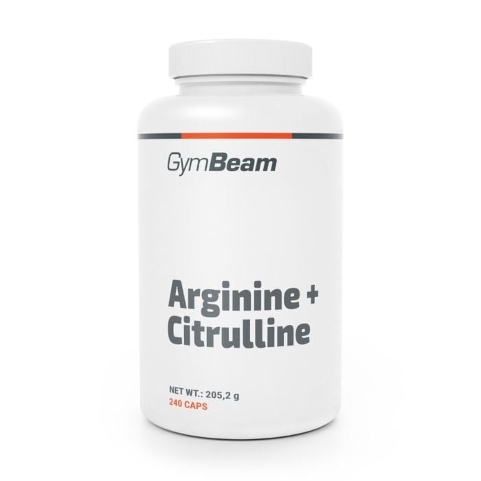 arginine___citrulline_240_caps_gymbeam_1 Arginín + Citrulín - GymBeam – Obrázok 1