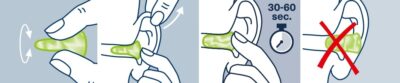 OHROPAX Mini SOFT Ušné vložky v plastovej krabičke 1x10 ks – Obrázok 3