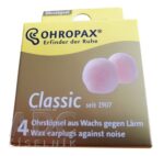 OHROPAX CLASSIC Ušné vložky voskové, jednorazové, v krabičke 1x4 ks – Obrázok 3