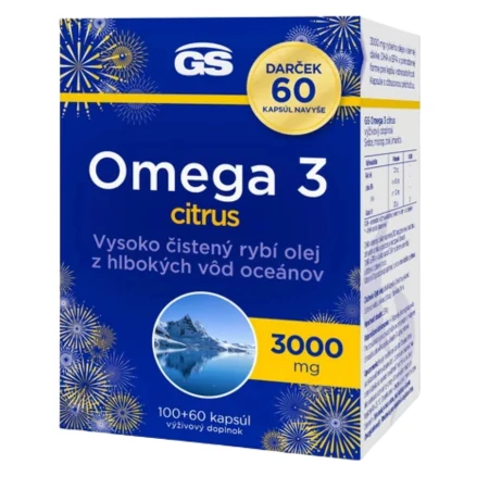 2_218986 GS Omega 3 Citrus 160 kapsúl – Obrázok 1