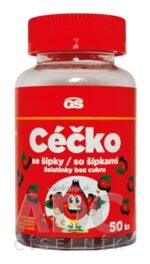 GS Céčko so šípkami želatínky bez cukru 1x50 ks – Obrázok 2