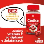 GS Céčko so šípkami želatínky bez cukru 50 ks – Obrázok 2