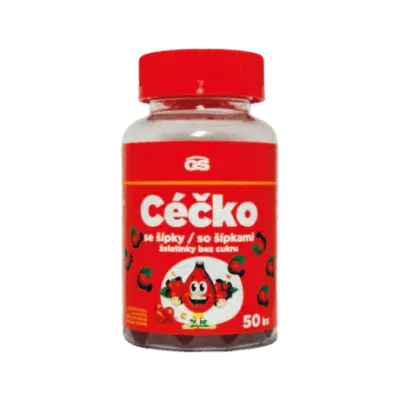 GS Céčko so šípkami želatínky bez cukru 50 ks