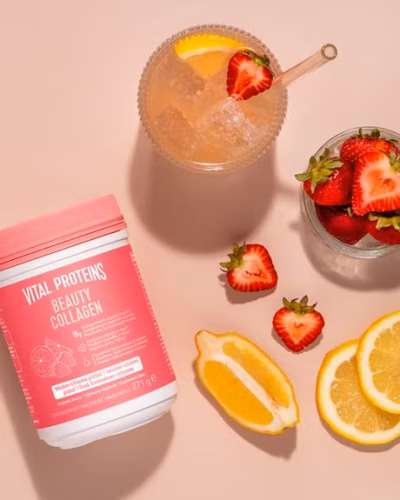 VITAL PROTEINS BEAUTY COLLAGEN prášok, jahodovo-citrónová príchuť 271 g – Obrázok 2