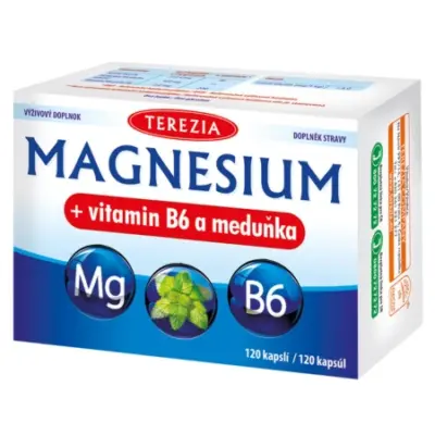 TEREZIA MAGNESIUM + vitamín B6 a medovka 120 kapsúl