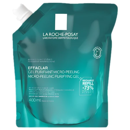 119958 LA ROCHE-POSAY EFFACLAR mikropeelingový čistiaci gél, náhradná náplň 400 ml – Obrázok 1