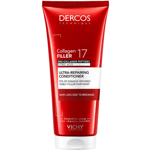 SK_3337875920971_1 VICHY DERCOS COLLAGEN 17 FILLER ultra-regeneračný kondicionér na vlasy 200 ml – Obrázok 1