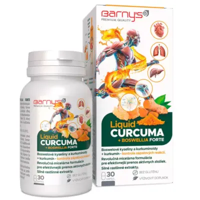 Barny's® LIQUID CURCUMA + BOSWELLIA FORTE 30 kapsúl