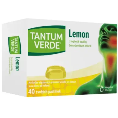 TANTUM VERDE Lemon 40 tvrdých pastiliek