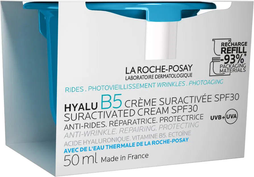 KSPL7936 LA ROCHE-POSAY HYALU B5 CREME SURACTIVÉE SPF30 krém proti vráskam pre všetky typy pleti, náhradná náplň 1x50 ml – Obrázok 1