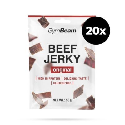 Sušené mäso Beef Jerky - GymBeam – Obrázok 6