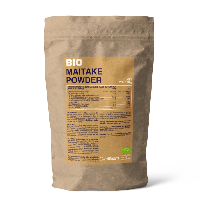 bio_maitake_powder_100_g_gymbeam BIO Maitake prášok - GymBeam – Obrázok 1