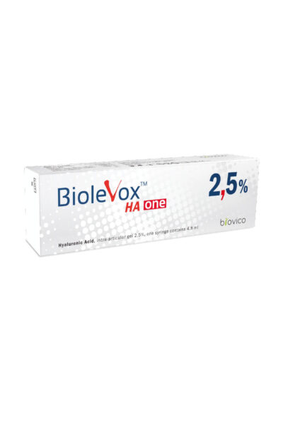BIOLEVOX HA ONE 2,5% intraartikulárny roztok s obsahom hyaluronátu sodného v predplnenej striekačke s ihlou 4,8 ml
