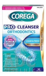 COREGA PRO CLEANSER ORTHODONTICS antibakteriálne čistiace tablety 1x30 ks – Obrázok 3