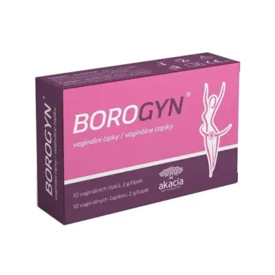 BOROGYN 10 vaginálnych čapíkov
