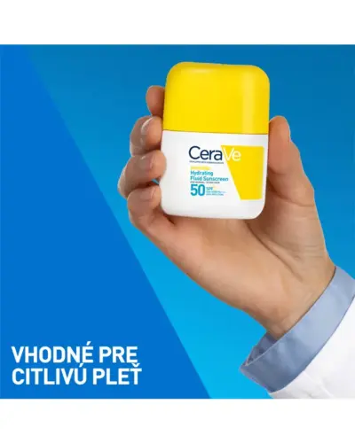 CeraVe Hydratačný opaľovací fluid s SPF 50+ pre normálnu až suchú pleť 50 ml – Obrázok 2