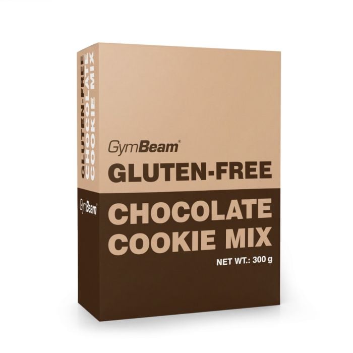 chocolate_cookie_mix-300g-gymbeam-mockup Gluten-Free Chocolate Cookie Mix - GymBeam – Obrázok 1