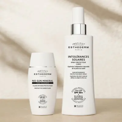 INSTITUT ESTHEDERM NO SUN Ochranný minerálny fluid pre citlivú pleť SPF 50+ 40 ml – Obrázok 3