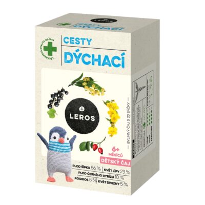 LEROS Detský čaj DÝCHACIE CESTY 20 x 2 g
