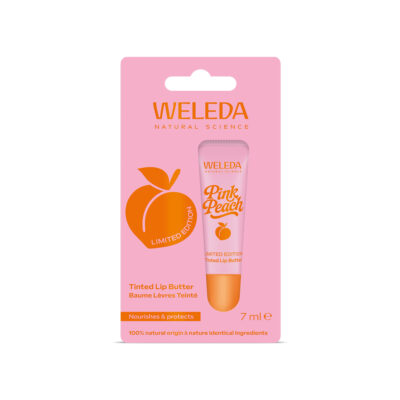 WELEDA PINK PEACH Tónovaný balzam na pery 7 ml – Obrázok 2