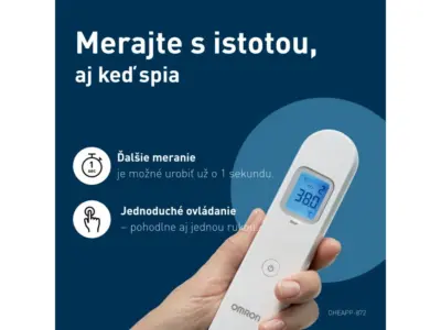 OMRON Gentle Temp 730 Čelový teplomer bezkontaktný infračervený – Obrázok 3