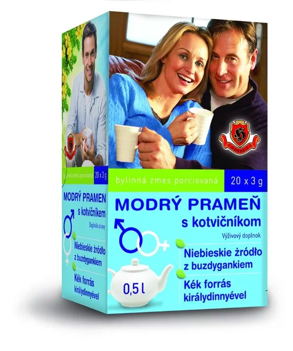 Modry-pramen-s-kotvicnikom-jpg HERBEX MODRÝ PRAMEŇ s kotvičníkom bylinná zmes 20 x 3 g – Obrázok 1