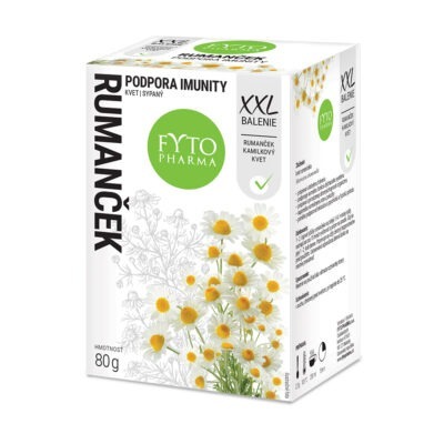 RUMANCEK-XXL-sypany-Web-400x400 FYTO RUMANČEK, kvet sypaný bylinný čaj (XXL balenie) 80 g – Obrázok 1