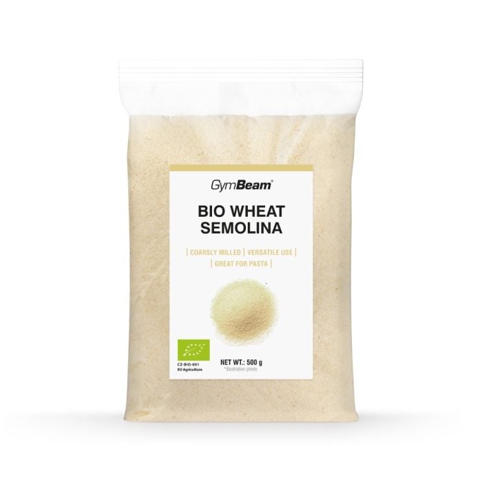 bio-wheat-semolina-500g-mockup_1 BIO wheat semolina - GymBeam – Obrázok 1