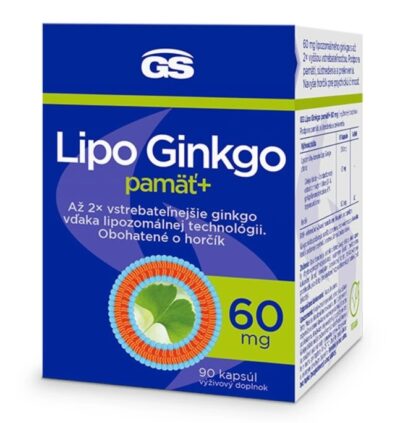 GS Lipo Ginkgo pamäť+ 60 mg 90 kapsúl