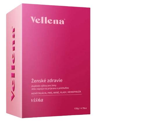 vellena visna Vellena Ženské zdravie, príchuť višňa 30 vrecúšok – Obrázok 1